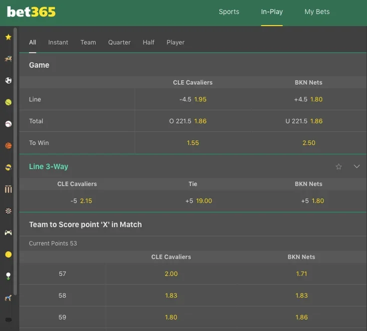 bet365 live betting