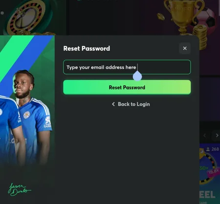 BC Game reset password