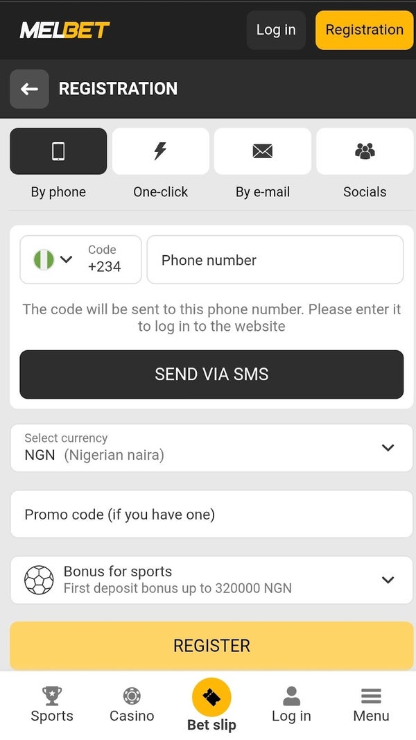 melbet mobile registration